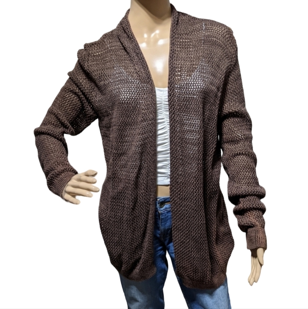 Relatvity Brown Knitted Cardigan
